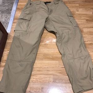 Duluth trading company khaki fleece lined pants